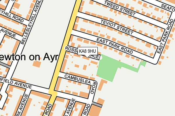 KA8 9HU map - OS OpenMap – Local (Ordnance Survey) KA8 9HU map - OS OpenMap – Local (Ordnance Survey)