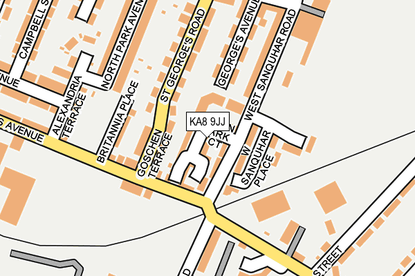 KA8 9JJ map - OS OpenMap – Local (Ordnance Survey) KA8 9JJ map - OS OpenMap – Local (Ordnance Survey)