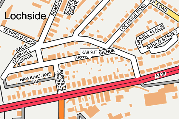 KA8 9JT map - OS OpenMap – Local (Ordnance Survey) KA8 9JT map - OS OpenMap – Local (Ordnance Survey)