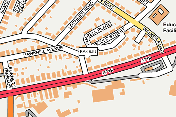 KA8 9JU map - OS OpenMap – Local (Ordnance Survey) KA8 9JU map - OS OpenMap – Local (Ordnance Survey)