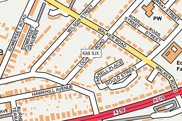 KA8 9JX map - OS OpenMap – Local (Ordnance Survey) KA8 9JX map - OS OpenMap – Local (Ordnance Survey)