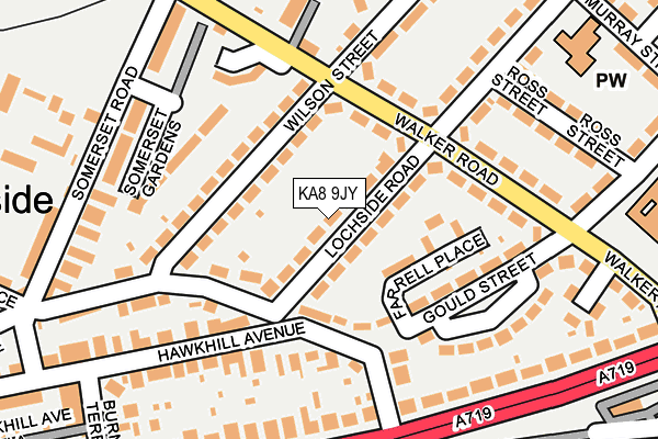 KA8 9JY map - OS OpenMap – Local (Ordnance Survey) KA8 9JY map - OS OpenMap – Local (Ordnance Survey)