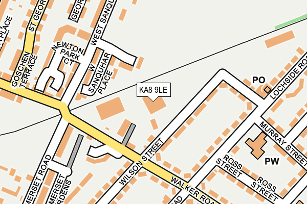 KA8 9LE map - OS OpenMap – Local (Ordnance Survey) KA8 9LE map - OS OpenMap – Local (Ordnance Survey)