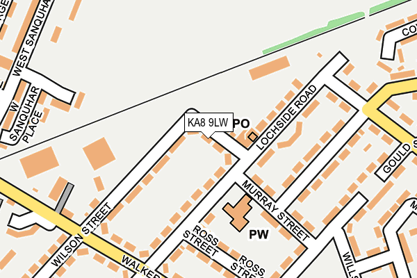 KA8 9LW map - OS OpenMap – Local (Ordnance Survey) KA8 9LW map - OS OpenMap – Local (Ordnance Survey)