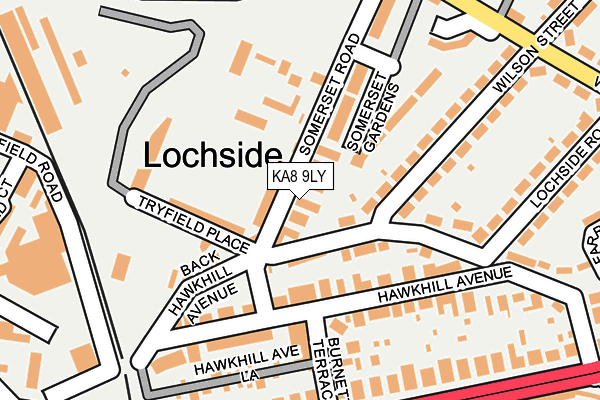 KA8 9LY map - OS OpenMap – Local (Ordnance Survey) KA8 9LY map - OS OpenMap – Local (Ordnance Survey)