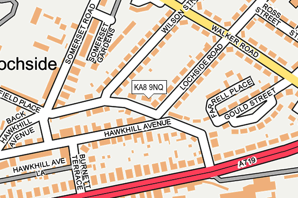 KA8 9NQ map - OS OpenMap – Local (Ordnance Survey) KA8 9NQ map - OS OpenMap – Local (Ordnance Survey)