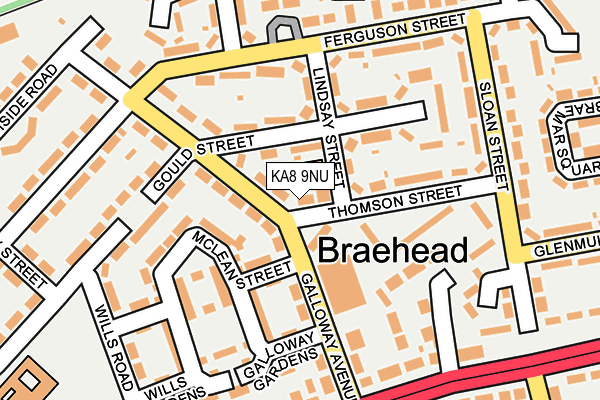 KA8 9NU map - OS OpenMap – Local (Ordnance Survey)