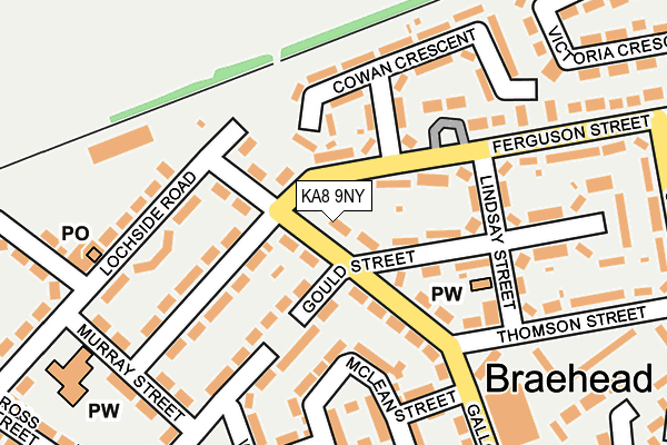 KA8 9NY map - OS OpenMap – Local (Ordnance Survey) KA8 9NY map - OS OpenMap – Local (Ordnance Survey)