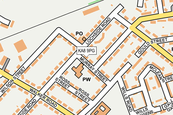 KA8 9PG map - OS OpenMap – Local (Ordnance Survey) KA8 9PG map - OS OpenMap – Local (Ordnance Survey)