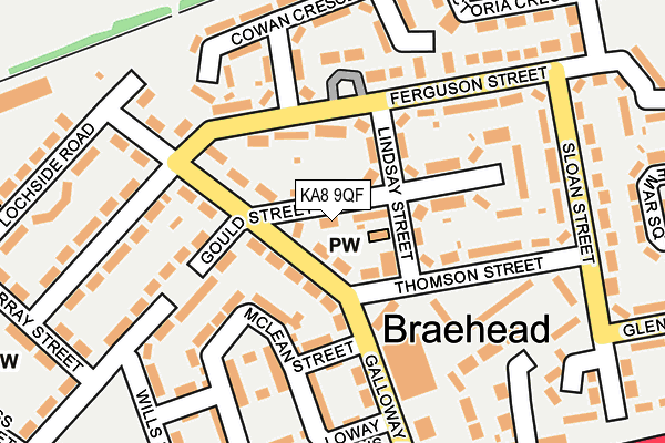 KA8 9QF map - OS OpenMap – Local (Ordnance Survey) KA8 9QF map - OS OpenMap – Local (Ordnance Survey)