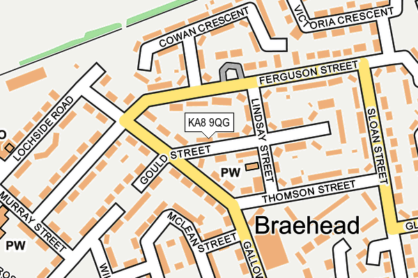 KA8 9QG map - OS OpenMap – Local (Ordnance Survey) KA8 9QG map - OS OpenMap – Local (Ordnance Survey)