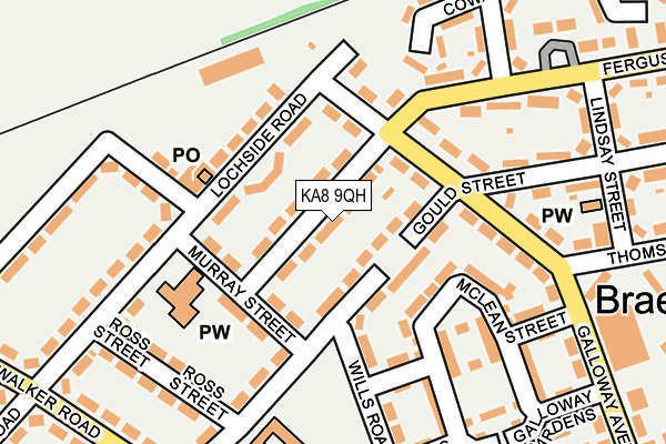 KA8 9QH map - OS OpenMap – Local (Ordnance Survey) KA8 9QH map - OS OpenMap – Local (Ordnance Survey)