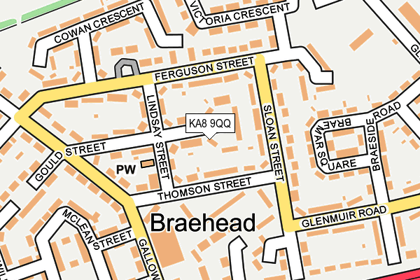 KA8 9QQ map - OS OpenMap – Local (Ordnance Survey) KA8 9QQ map - OS OpenMap – Local (Ordnance Survey)