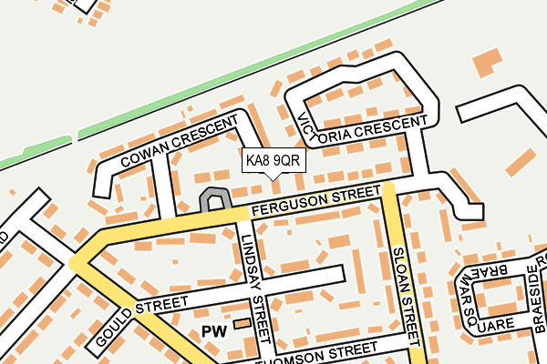 KA8 9QR map - OS OpenMap – Local (Ordnance Survey) KA8 9QR map - OS OpenMap – Local (Ordnance Survey)