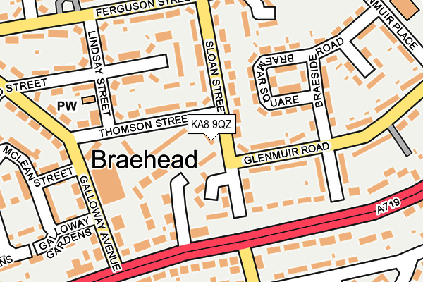 KA8 9QZ map - OS OpenMap – Local (Ordnance Survey) KA8 9QZ map - OS OpenMap – Local (Ordnance Survey)