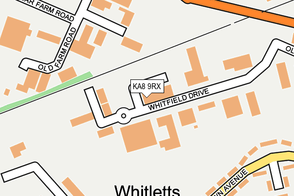 KA8 9RX map - OS OpenMap – Local (Ordnance Survey) KA8 9RX map - OS OpenMap – Local (Ordnance Survey)