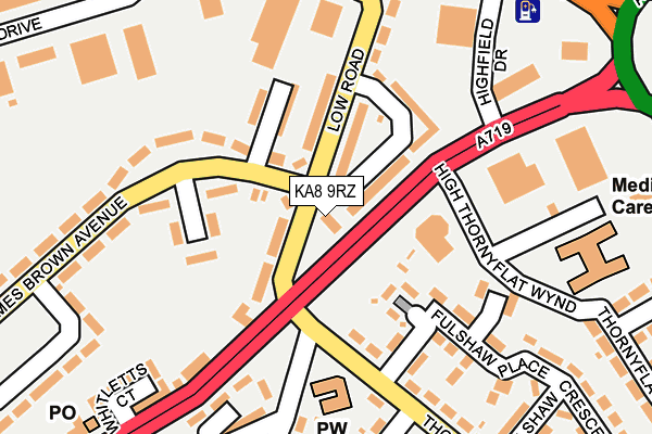 KA8 9RZ map - OS OpenMap – Local (Ordnance Survey) KA8 9RZ map - OS OpenMap – Local (Ordnance Survey)
