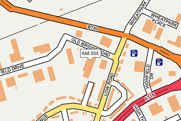 KA8 9SX map - OS OpenMap – Local (Ordnance Survey) KA8 9SX map - OS OpenMap – Local (Ordnance Survey)