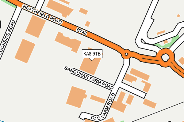 KA8 9TB map - OS OpenMap – Local (Ordnance Survey) KA8 9TB map - OS OpenMap – Local (Ordnance Survey)
