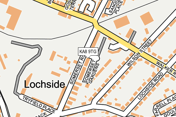 KA8 9TG map - OS OpenMap – Local (Ordnance Survey) KA8 9TG map - OS OpenMap – Local (Ordnance Survey)