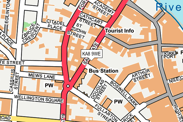 KA8 9WE map - OS OpenMap – Local (Ordnance Survey)