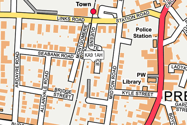 KA9 1AH map - OS OpenMap – Local (Ordnance Survey) KA9 1AH map - OS OpenMap – Local (Ordnance Survey)