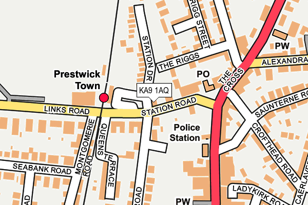 KA9 1AQ map - OS OpenMap – Local (Ordnance Survey) KA9 1AQ map - OS OpenMap – Local (Ordnance Survey)