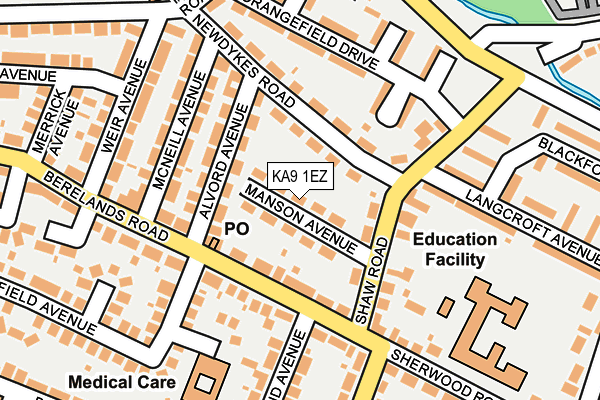 KA9 1EZ map - OS OpenMap – Local (Ordnance Survey) KA9 1EZ map - OS OpenMap – Local (Ordnance Survey)