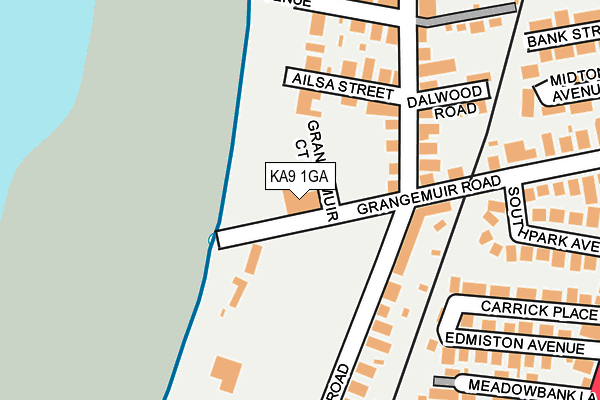 KA9 1GA map - OS OpenMap – Local (Ordnance Survey) KA9 1GA map - OS OpenMap – Local (Ordnance Survey)