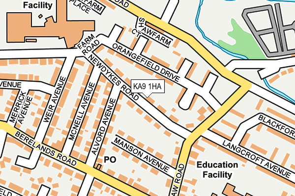KA9 1HA map - OS OpenMap – Local (Ordnance Survey)