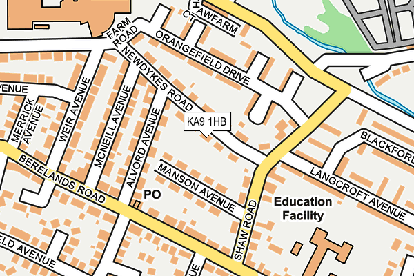 KA9 1HB map - OS OpenMap – Local (Ordnance Survey) KA9 1HB map - OS OpenMap – Local (Ordnance Survey)