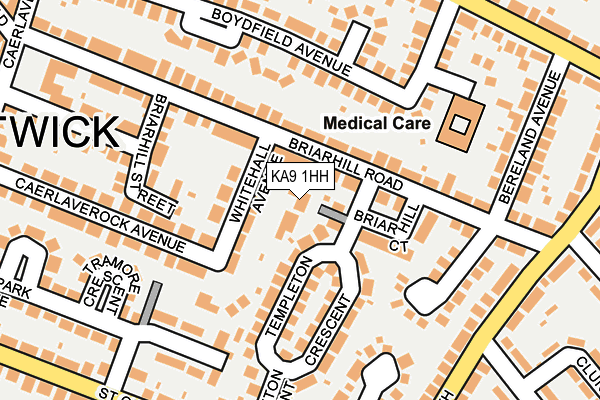KA9 1HH map - OS OpenMap – Local (Ordnance Survey) KA9 1HH map - OS OpenMap – Local (Ordnance Survey)