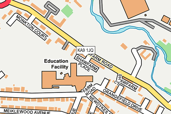 KA9 1JQ map - OS OpenMap – Local (Ordnance Survey) KA9 1JQ map - OS OpenMap – Local (Ordnance Survey)