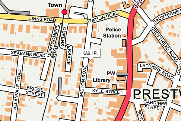 KA9 1PJ map - OS OpenMap – Local (Ordnance Survey) KA9 1PJ map - OS OpenMap – Local (Ordnance Survey)
