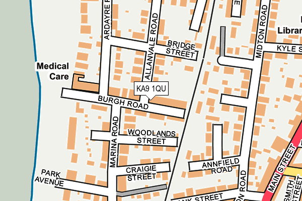 KA9 1QU map - OS OpenMap – Local (Ordnance Survey) KA9 1QU map - OS OpenMap – Local (Ordnance Survey)