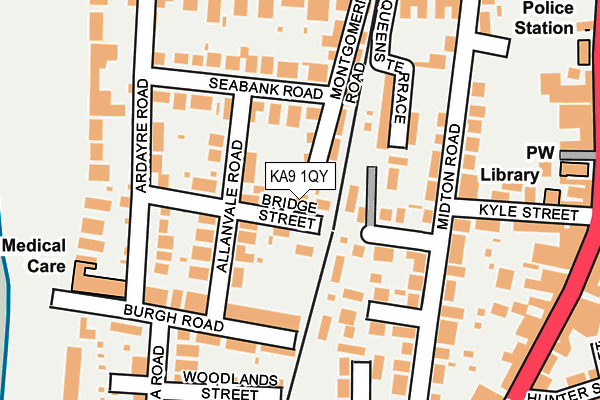 KA9 1QY map - OS OpenMap – Local (Ordnance Survey)