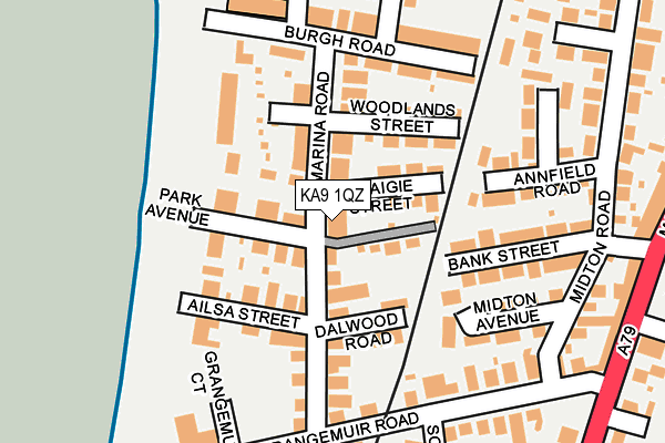 KA9 1QZ map - OS OpenMap – Local (Ordnance Survey)
