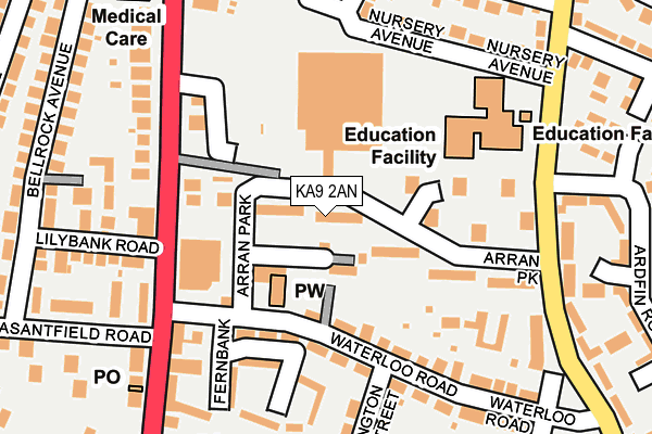 KA9 2AN map - OS OpenMap – Local (Ordnance Survey) KA9 2AN map - OS OpenMap – Local (Ordnance Survey)