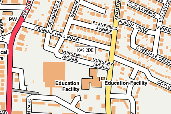KA9 2DE map - OS OpenMap – Local (Ordnance Survey) KA9 2DE map - OS OpenMap – Local (Ordnance Survey)