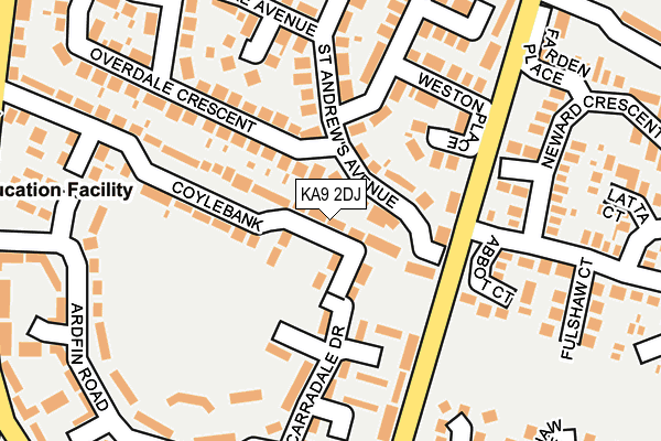 KA9 2DJ map - OS OpenMap – Local (Ordnance Survey) KA9 2DJ map - OS OpenMap – Local (Ordnance Survey)