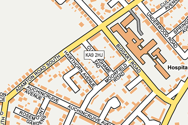 KA9 2HJ map - OS OpenMap – Local (Ordnance Survey) KA9 2HJ map - OS OpenMap – Local (Ordnance Survey)