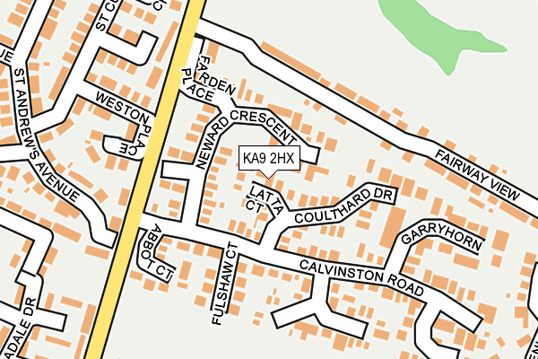 KA9 2HX map - OS OpenMap – Local (Ordnance Survey) KA9 2HX map - OS OpenMap – Local (Ordnance Survey)