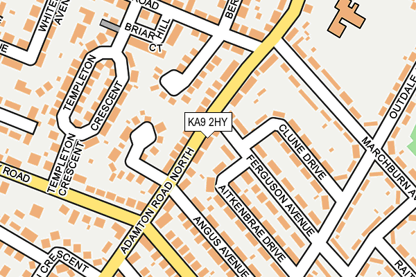 KA9 2HY map - OS OpenMap – Local (Ordnance Survey) KA9 2HY map - OS OpenMap – Local (Ordnance Survey)