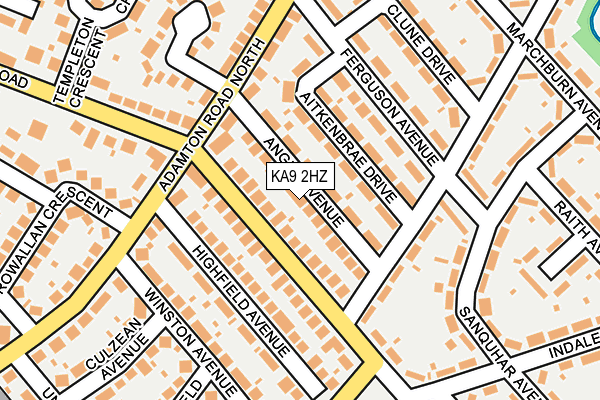 KA9 2HZ map - OS OpenMap – Local (Ordnance Survey) KA9 2HZ map - OS OpenMap – Local (Ordnance Survey)