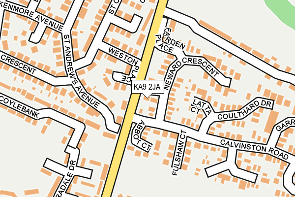 KA9 2JA map - OS OpenMap – Local (Ordnance Survey) KA9 2JA map - OS OpenMap – Local (Ordnance Survey)