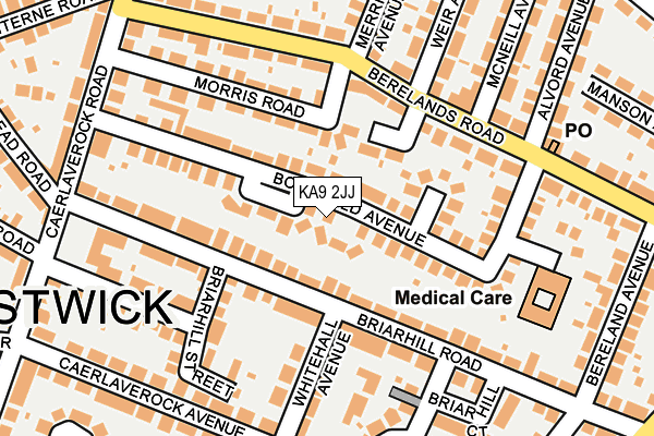 KA9 2JJ map - OS OpenMap – Local (Ordnance Survey) KA9 2JJ map - OS OpenMap – Local (Ordnance Survey)