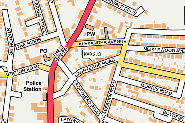 KA9 2JQ map - OS OpenMap – Local (Ordnance Survey) KA9 2JQ map - OS OpenMap – Local (Ordnance Survey)