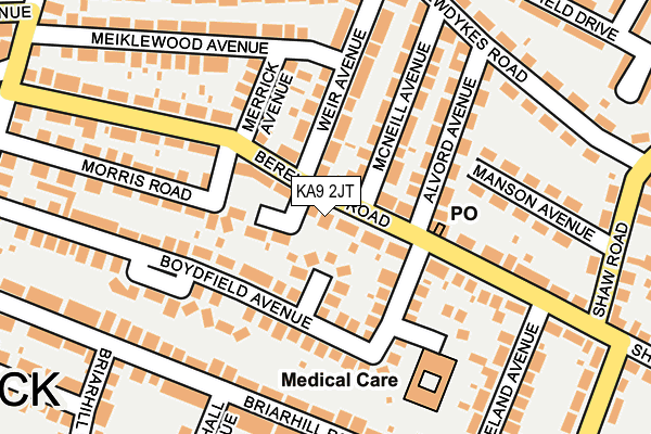 KA9 2JT map - OS OpenMap – Local (Ordnance Survey) KA9 2JT map - OS OpenMap – Local (Ordnance Survey)