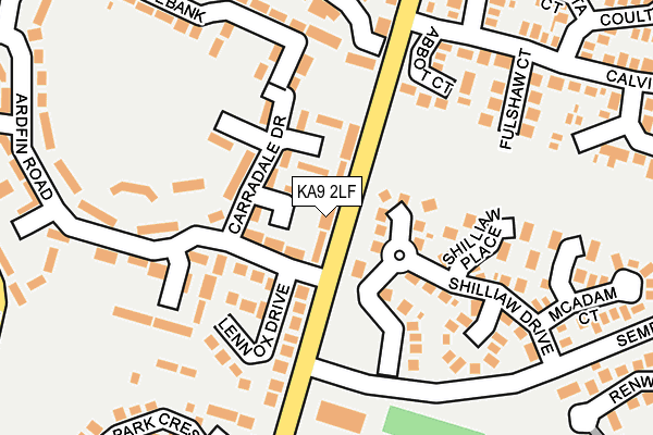 KA9 2LF map - OS OpenMap – Local (Ordnance Survey) KA9 2LF map - OS OpenMap – Local (Ordnance Survey)