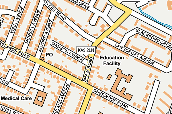 KA9 2LN map - OS OpenMap – Local (Ordnance Survey) KA9 2LN map - OS OpenMap – Local (Ordnance Survey)